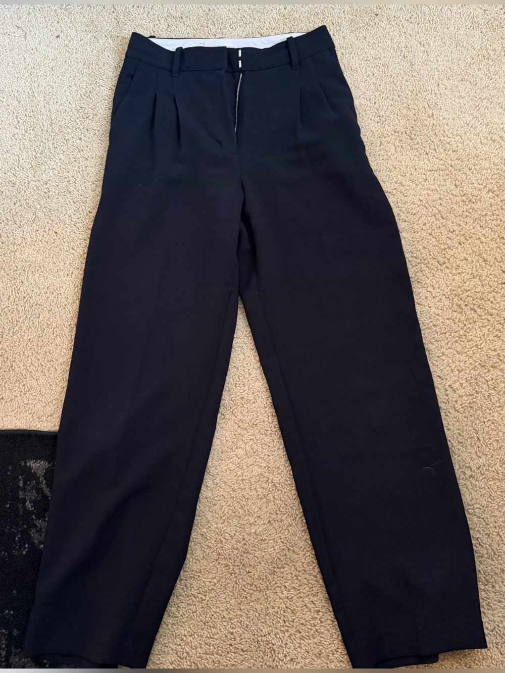 Aritzia Black Wide-Leg Trousers
